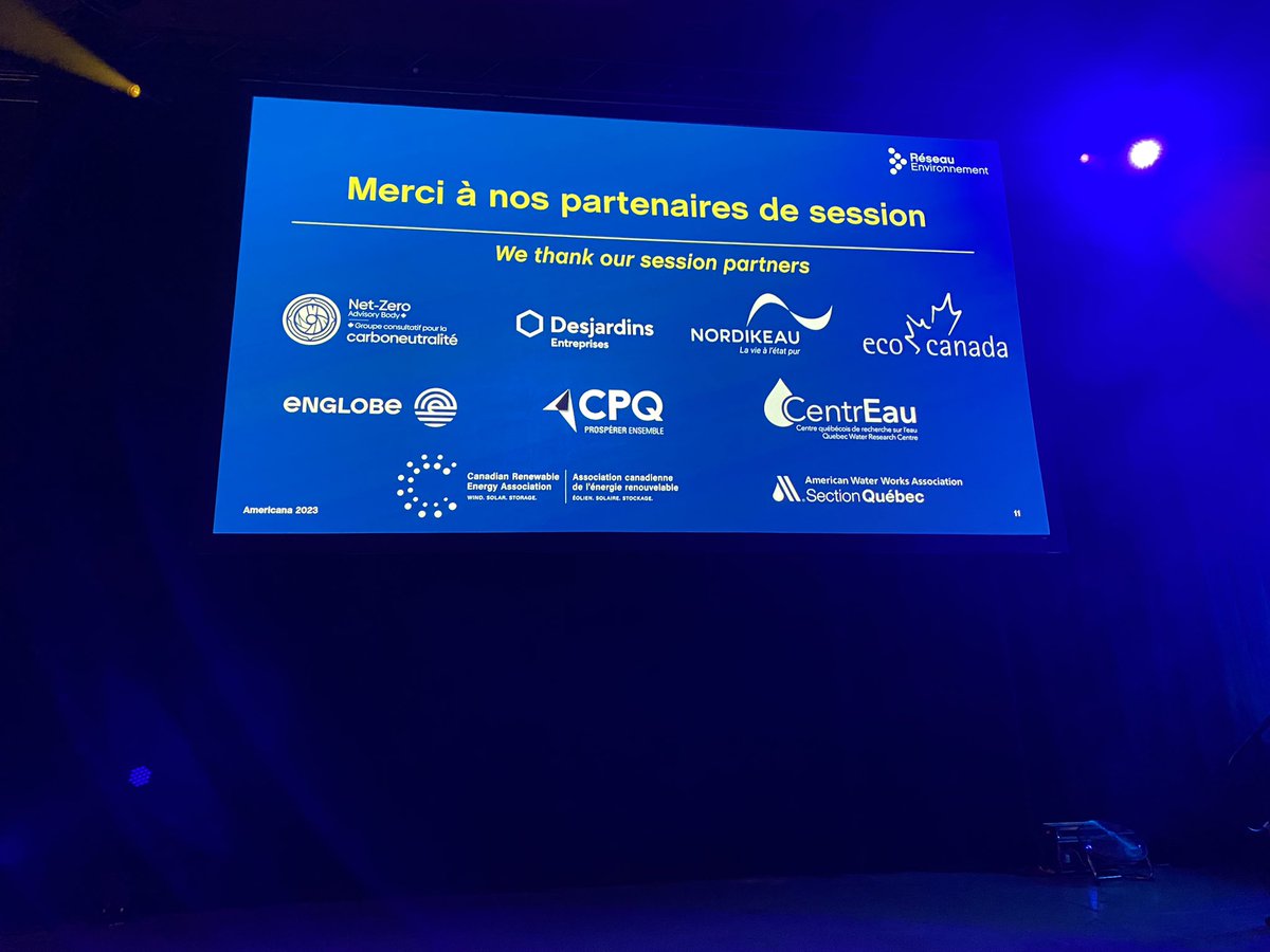 Cody_AWWA's tweet photo. Excited to be in Montréal with the @awwa Quebec Section for @Reseau_Envt Americana! https://t.co/s61aiLJHYM