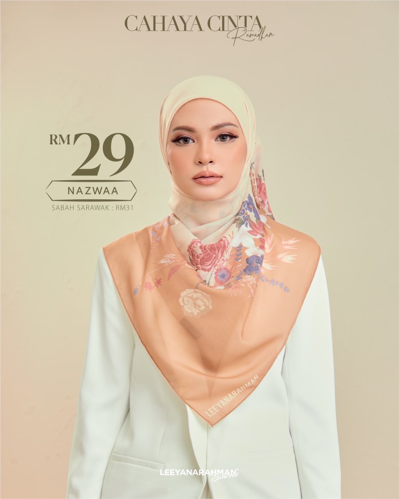 __yemma's tweet photo. 🌸Nazwaa
🌸RM 29
🌸Material Cotton Voile
🌸Leeyanarahmanscarves (cahaya cinta ramadhan)

Klik link in bio for purchase 😄 https://t.co/SUZAtwJOhi