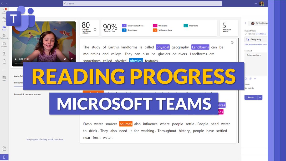 An updated end-to-end demo of Reading Progress and Coach in #MicrosoftTeams. Reading Progress is our free reading fluency tool that enables student practice &amp; educator insights. This video has all the latest updates 📖

YouTube 📺 youtu.be/6wYi0Ix5ukA

#cpchat #MIEExpert
