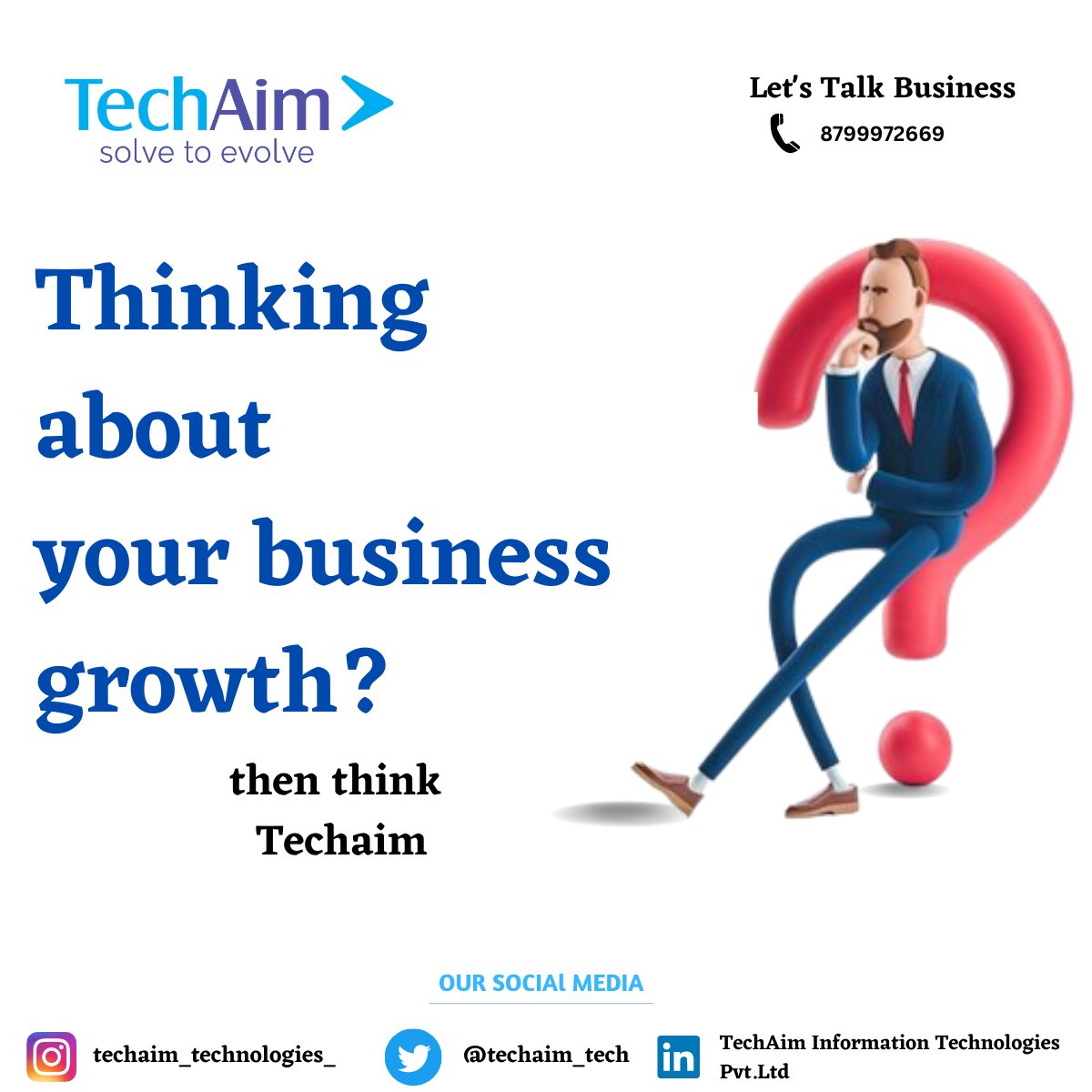 At Techaim, we believe that success is all about our clients and their needs. That's why we understand their requirements to design exclusive, optimized solutions. We help our clients unlock the full potential of their technology investments.

#techaim #salesforce