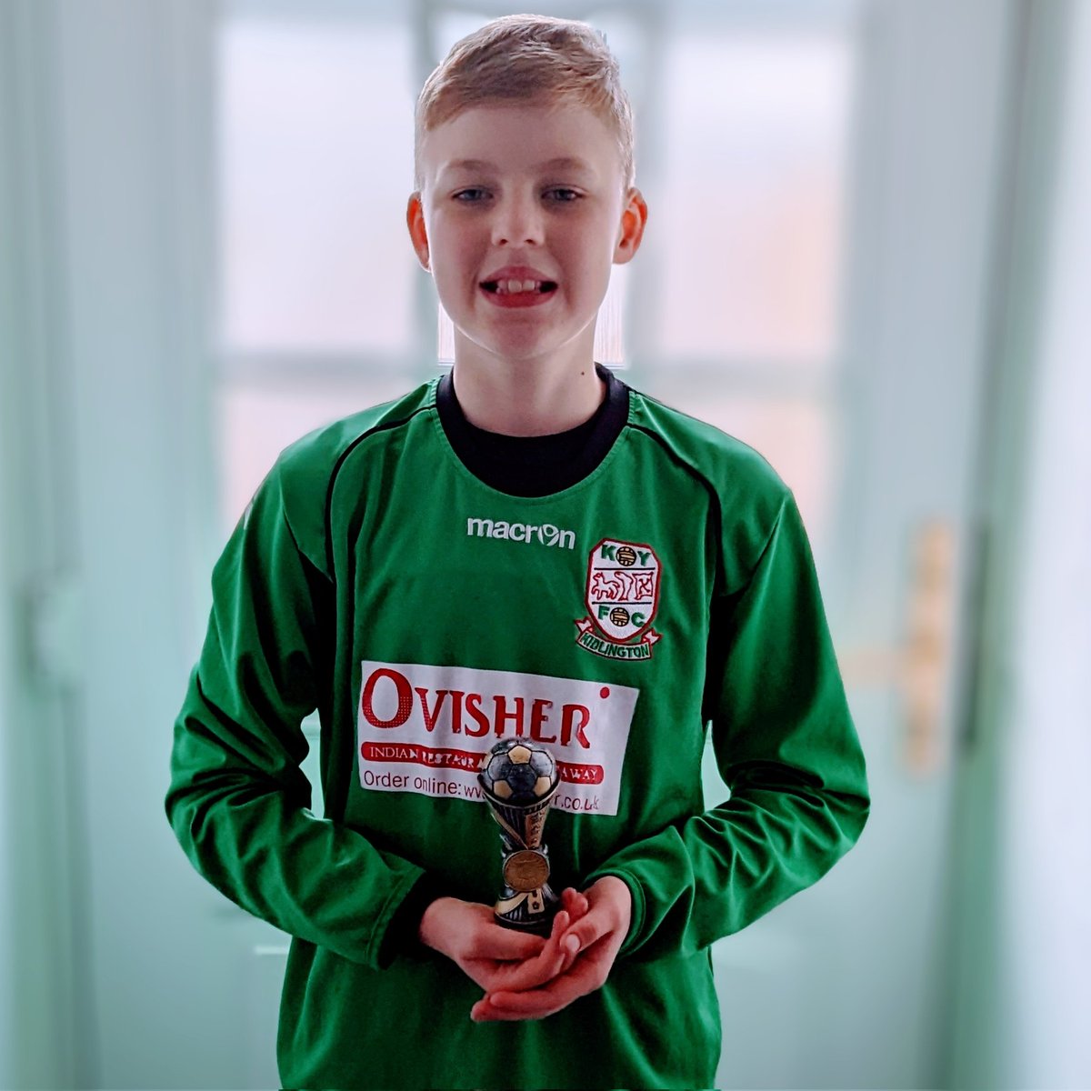 MOTM well done my boy ⚽🏆💚#KYFC #U10 #footballcrazy #MOTM #grassroutesfootball