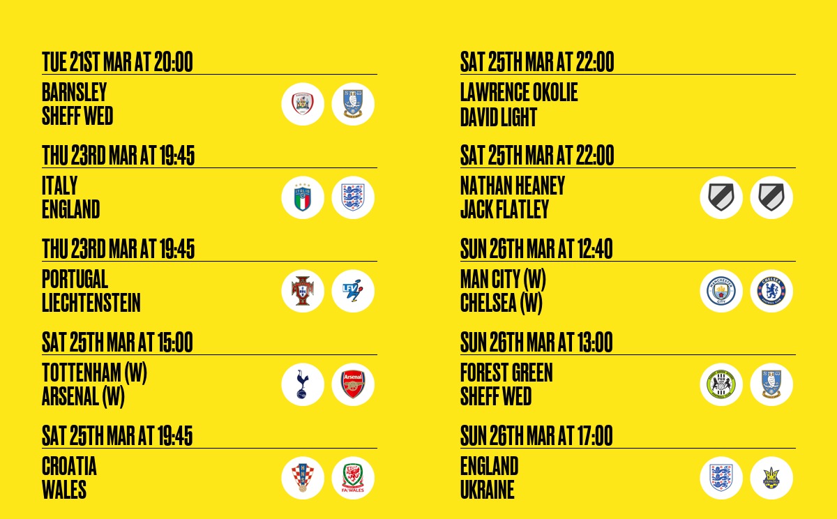 International week.... 2 England matches, Thursday and Sunday fanzo.com/en/bar/19447/m…