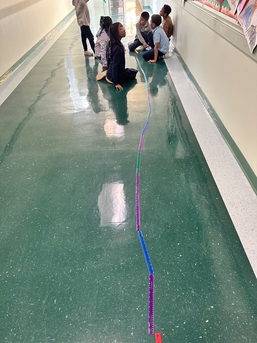 After reading in small group that the biggest shark can grow to 40 feet long students used rulers to see how big that actually is! <a href="/PAES231/">parkaveschool</a>