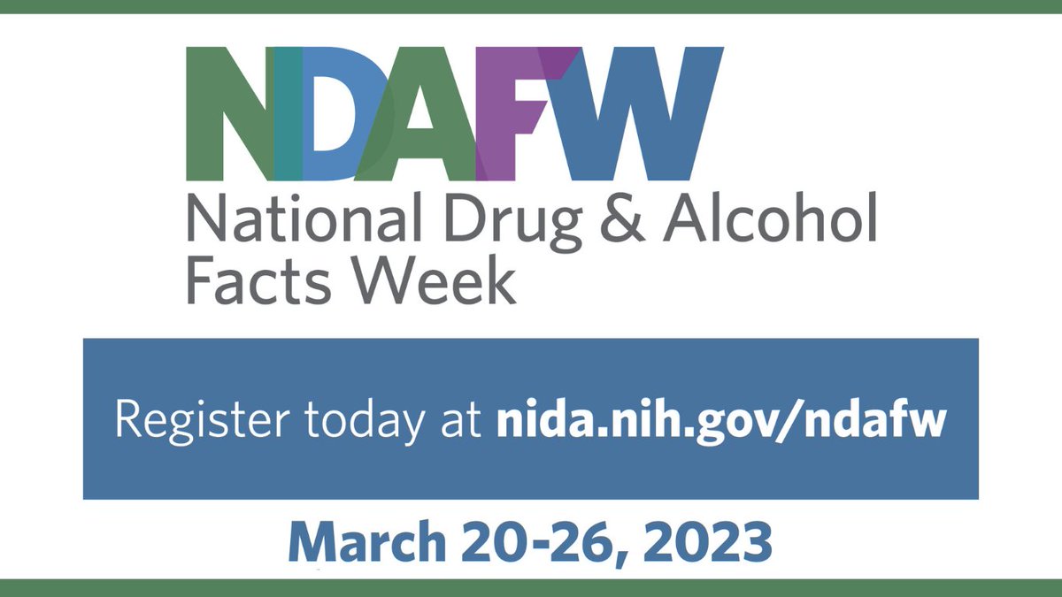 DEAHQ's tweet photo. National Drug &amp; Alcohol Facts Week starts TODAY!  #DEA supports @NIDAnews #NDAFW which brings together scientists, students, educators, healthcare providers  &amp; the community to help advance the science &amp; improve prevention &amp; awareness of substance misuse.

https://t.co/hAWlHmbqo7 https://t.co/WTKzOM7j5C