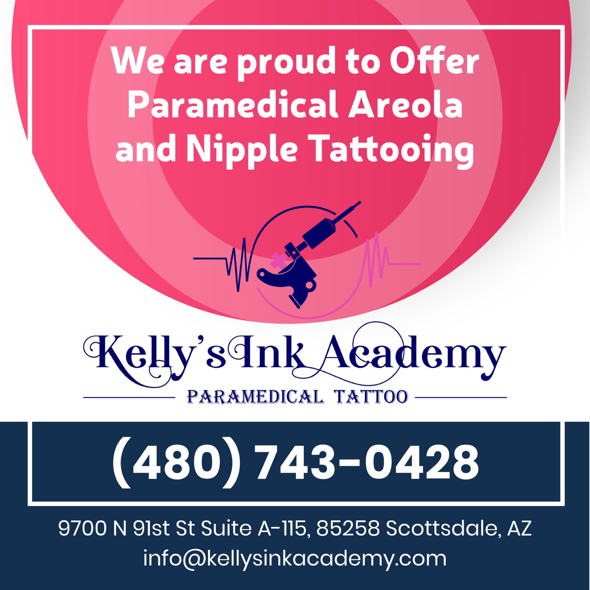 We are proud to Offer
Paramedical Areola
and Nipple Tattooing at Kelly's Ink Academy
Call us for Free Appointment (480) 743-0428
#paramedicsofinstagram #micropigmentacaoparamedica #paramedicscience #paramedicstudents #savageparamedics #paramedicgirl #paramedicaltattooing