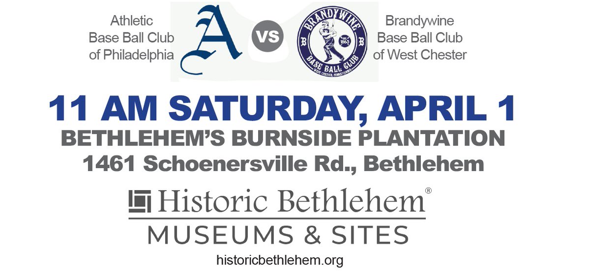 BrandywineBBC's tweet photo. Less than two weeks until the @brandywinebbc joins the @AthleticBBC  at #Bethlehem's Burnside Plantation Saturday, April 1. 
https://t.co/Qa5gDcYkLt https://t.co/dY8H0X3dmN