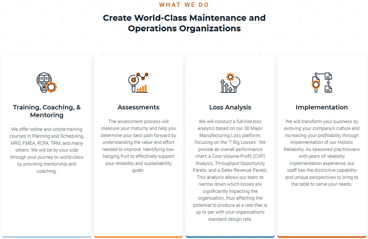 ReliabilityX's tweet image. Whether you&apos;re looking to improve your equipment reliability, reduce maintenance costs, or enhance the overall performance of your organization, ReliabilityX has the expertise and experience to help you succeed. Contact us today! hubs.li/Q01HtBjx0 #OperationsOptimization