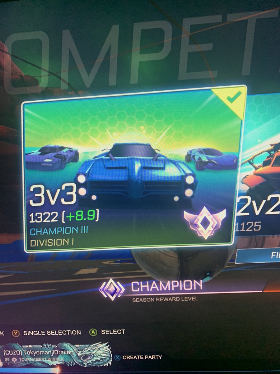 JohnDoe6693's tweet photo. Champ 3 bb #rocketleague #competitive #champ3 #grind HMU on https://t.co/95EynQNk4W for my stream @schwifty_rl ๐ซก (TokyomanjiDraken) epic https://t.co/CVucDrbZej