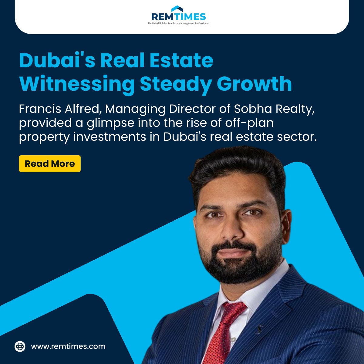 Dubai's booming real estate market is attracting attention from both local and international investors, with over AED 140 billion worth of properties sold by developers in 2022. 

#DubaiRealEstate #InvestInDubai #DubaiPropertyMarket #DubaiRealEstateInvestment #REMTimes