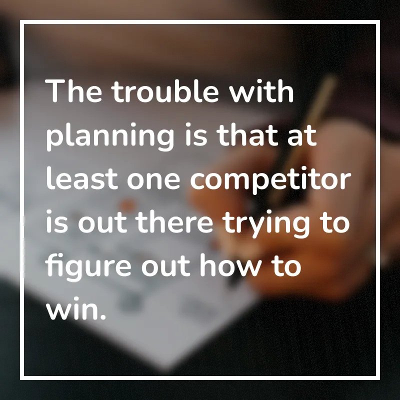 LewallenCaleb's tweet photo. How do you plan for success? Ok, that's a trick question. Strategic Planning is an oxymoron, simply because planning and strategy aren't remotely the same thing.

Read more here: https://t.co/hSzRWwkRoF 

#strategy #planning #strategicplanning #leadership #technology https://t.co/kx6ORdbQyR