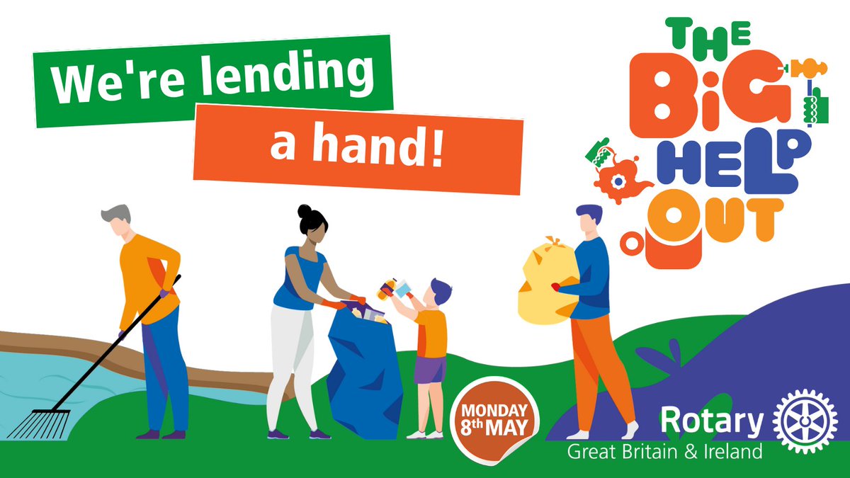 Rotary Great Britain &amp; Ireland are excited to be joining thousands of organisations supporting @TheBigHelpOut23 on Monday 8th May, giving people everywhere a chance to make a difference in their community 🙌

Find out more about how to take part: rotarygbi.org/events/the-big…