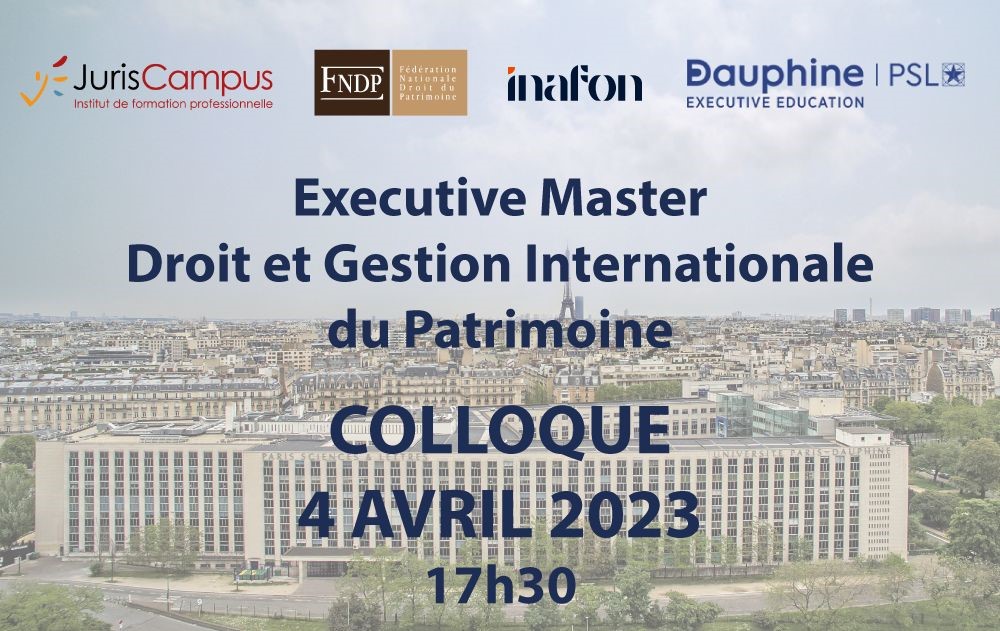 Mathieu_inafon's tweet photo. 📢 Colloque : « Le projet de code de Droit international privé : quels enjeux pour la gestion de patrimoine ? », le 4 avril 2023 à 17h30.

👉 + d'infos : https://t.co/bMwVGdoAZw 

#executive #master #droit #gestion #international #patrimoine https://t.co/JRLt68bGlu