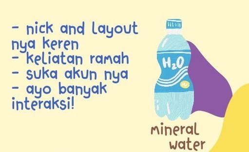 <a href="/kiztteun/">‹3</a> Kamu capek ga hari ini? Kl capek ini "Mineral water" nya di minum dulu ya teteh 😁