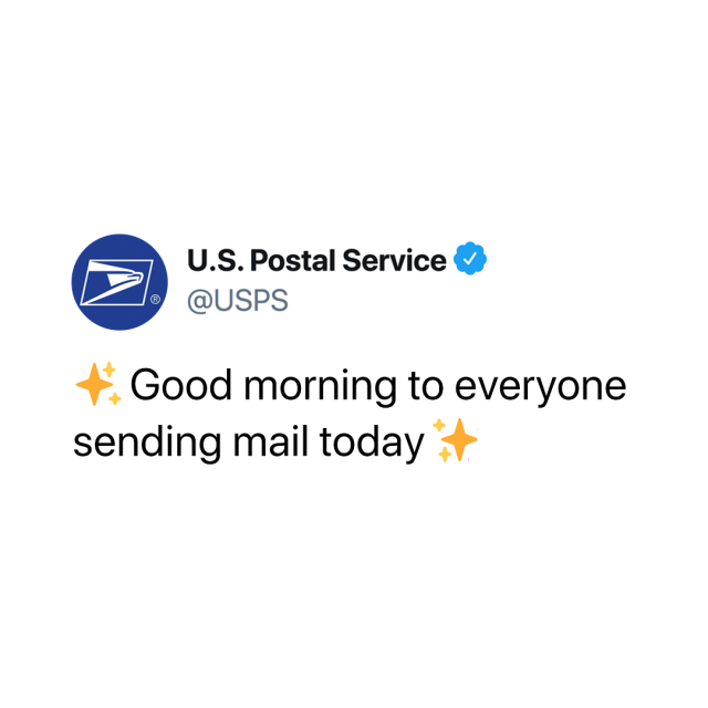 lpamanian's tweet photo. #goodmorning #happymonday #sendmoremail #service #supportUSPS #USPS #USPSEmployee https://t.co/ilneNSHlKX
