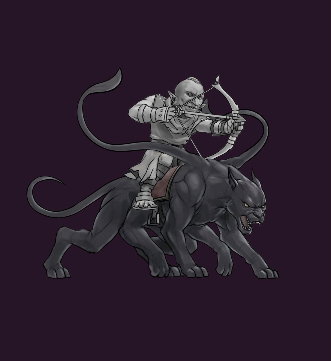 Past week's set: Mounted #2 (Displacer Beast, Goblin &amp; Ostrich)

Free version at 
patreon.com/posts/80167595 (includes VTT token ⭐)

More than 600 monsters/characters for free: sites.google.com/view/papermage…

#dnd #tabletopgames #ttrpg #paperminis #dungeonsanddragons #dungeonmaster