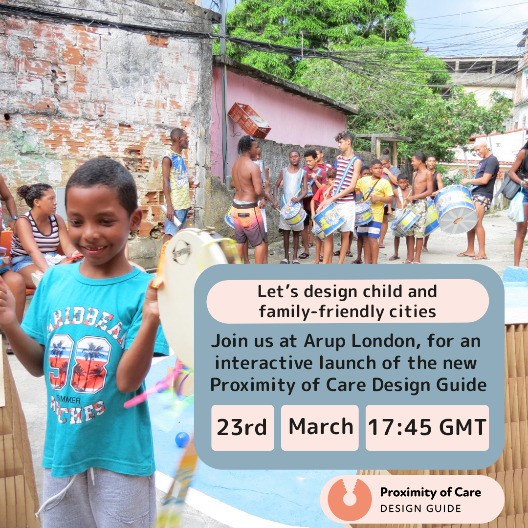 Interested in learning how #urbandesign can better support children, caregivers &amp; pregnant women?

Join us at Arup London, March 23, for an interactive, in-person launch of the new #ProximityOfCare guide helping you design child &amp; family-friendly cities &gt; lnkd.in/eXSCFh-C