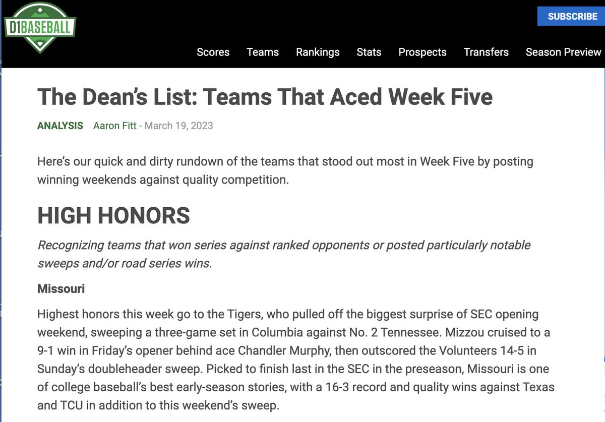 gameSenseBase's tweet image. Congrats to @gamesense power users on toping D1 Baseball&apos;s Dean&apos;s List by scoring 23 runs in a weekend series sweep of the #2 team in the country! #PitchRecognition