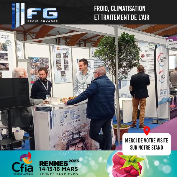 guyader_froid's tweet photo. 🎬 Clap de fin pour le @CFIAexpo.
Nous sommes ravis d’avoir pu échanger sur vos projets.
Merci de l’intérêt que vous portez à nos solutions.
Merci à @GLevents  pour l’organisation de ce salon de grande qualité.

Et merci à MONDIAL FRIGO pour ce partenariat d’exception. https://t.co/9a9mAFxXzb