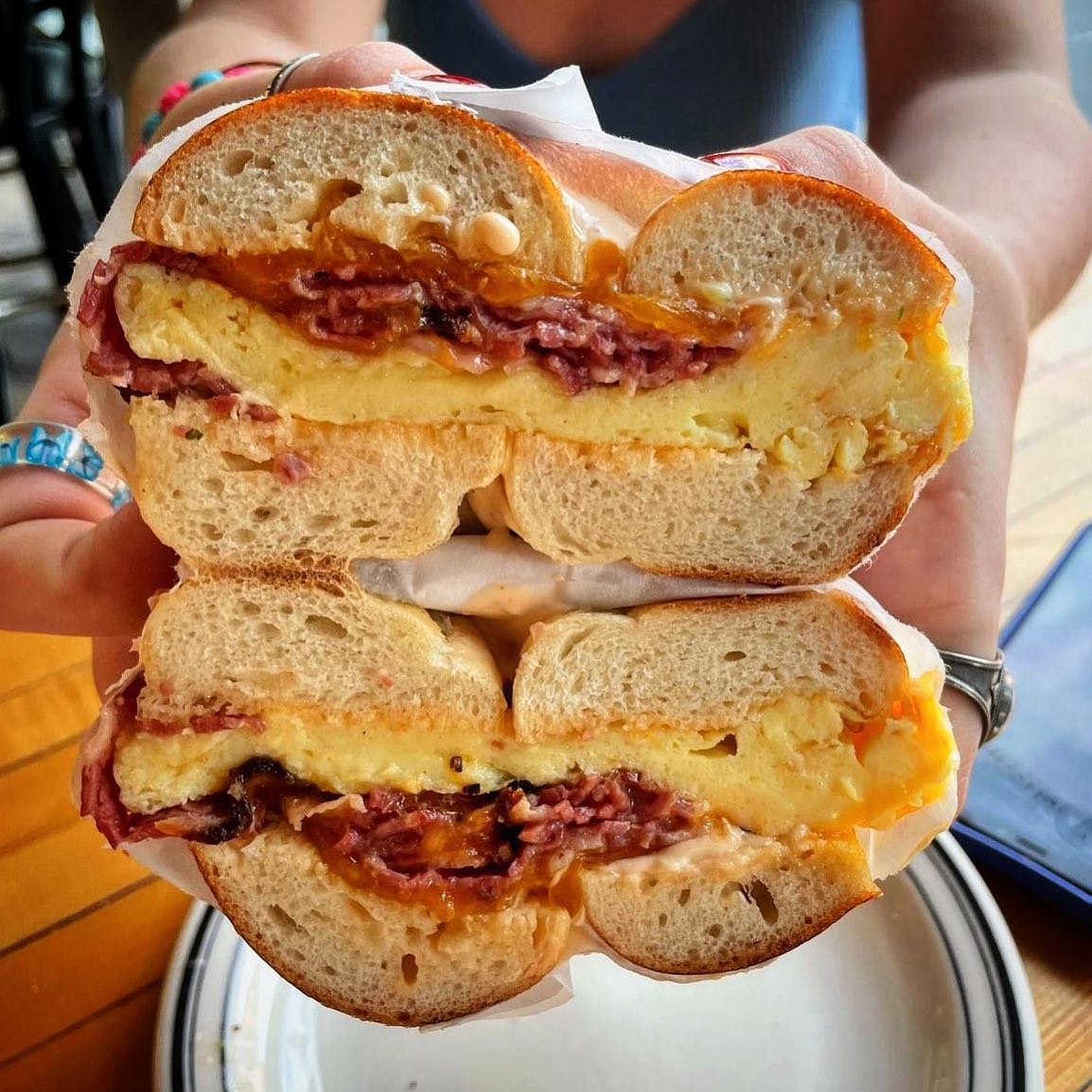 @mamalehs bagels are the reason we get out of bed in the morning. 😍 Are you an egg + cheese or cream cheese + lox person?