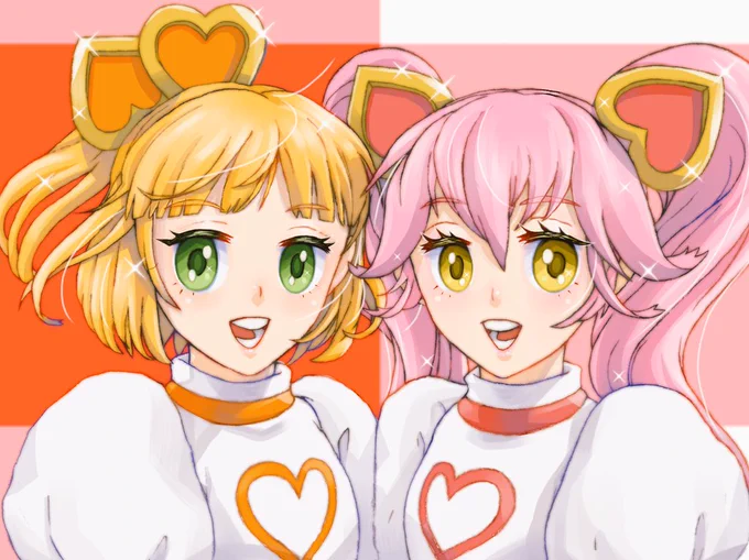 #コンパスというゲームの魔法少女リリカ&amp;ルルカ娘からのリクエスト絵 
