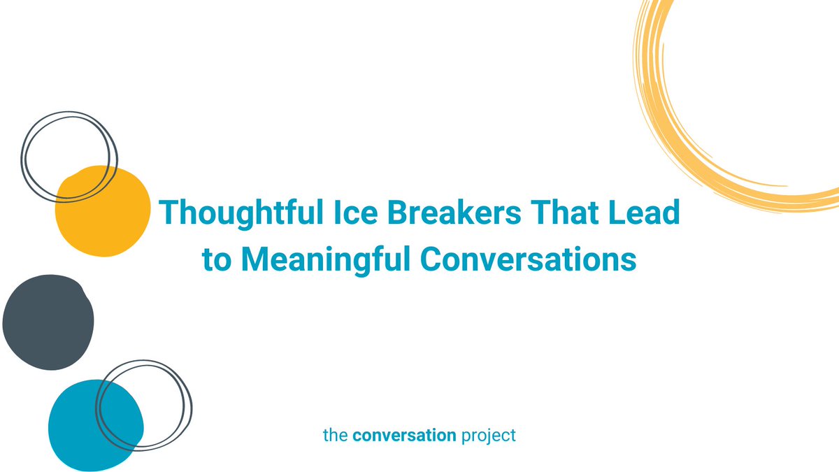 convoproject's tweet photo. If you’re racking your brain trying to figure out how to initiate meaningful conversations with the people who matter most in your life, these simple ice breakers may be just the thing you’re looking for to get those conversations started.  
 
https://t.co/rJJbNkZBf1 https://t.co/wXTYkTTN6o