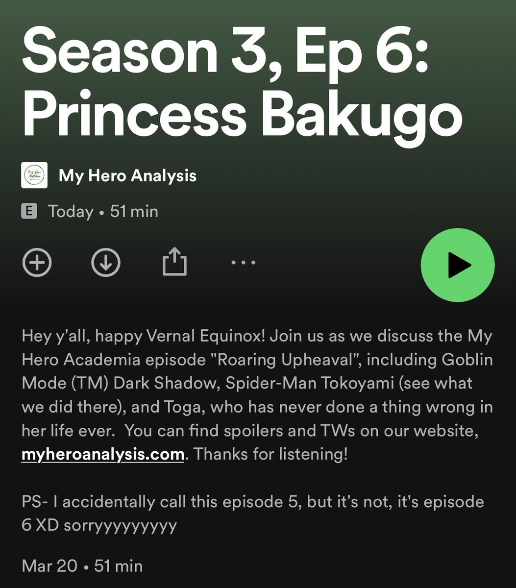 myheroanalysis's tweet photo. Happy Equinox! Tune in to our latest episode for 3.6 where we crown our sweet feral princess boy and have Many Feelings! #mha #myheroacademia #bakugo #bakudeku #camparc #deku https://t.co/m3rKrotQgk
