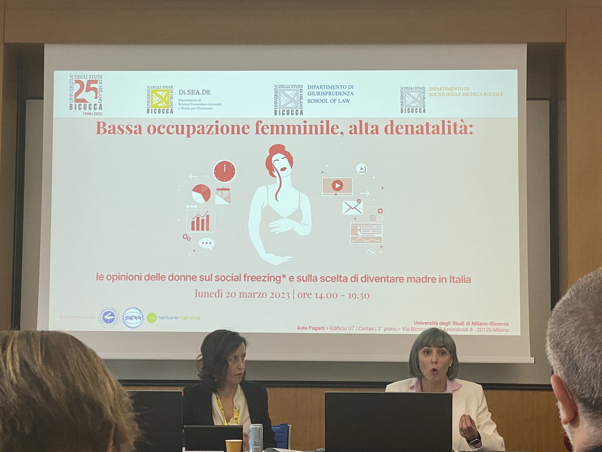 shedarestoask's tweet photo. Bassa occupazione femminile, alta denatalità: la opinioni delle donne sul social freezing e sulla scelta di diventare madre in Italia @unimib #bicocca https://t.co/2xGjonkfW1