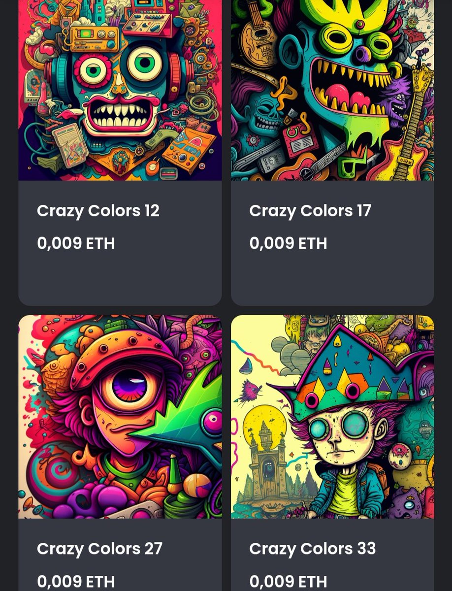 GM my #nft Fam💙

Take a look at #crazycolorsart

Opensea:opensea.io/collection/cra…

ETH (Polygon) 

#nfts #NFTCommmunity #opensea #artworks