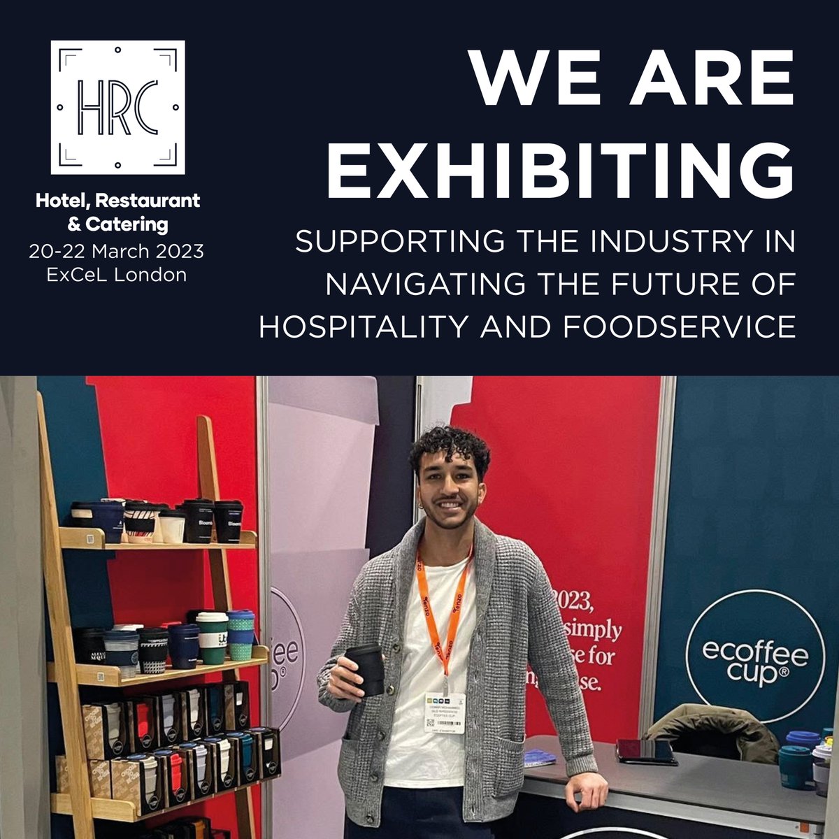 Catch us at the @HRC_Event on stand H1537 until March 22nd! Usman & Ryan will be there to introduce you to our range and answer any questions you might have. #EcoffeeCup #ChooseToReuse #NoExcuseForSingleUse #HRC23