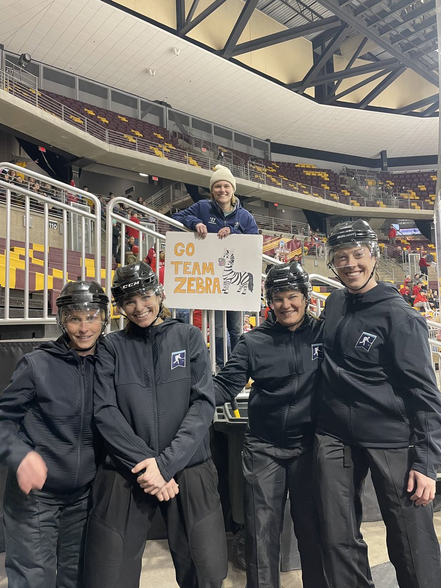 Special shout out this Monday to two former WYH players: Emma Doherty-referee for the  Womens High School Championship game at TD Garden yesterday and Laura Schmidlein, part of the 4 women crew that did the National Championship game won by Wisconsin out in Duluth!