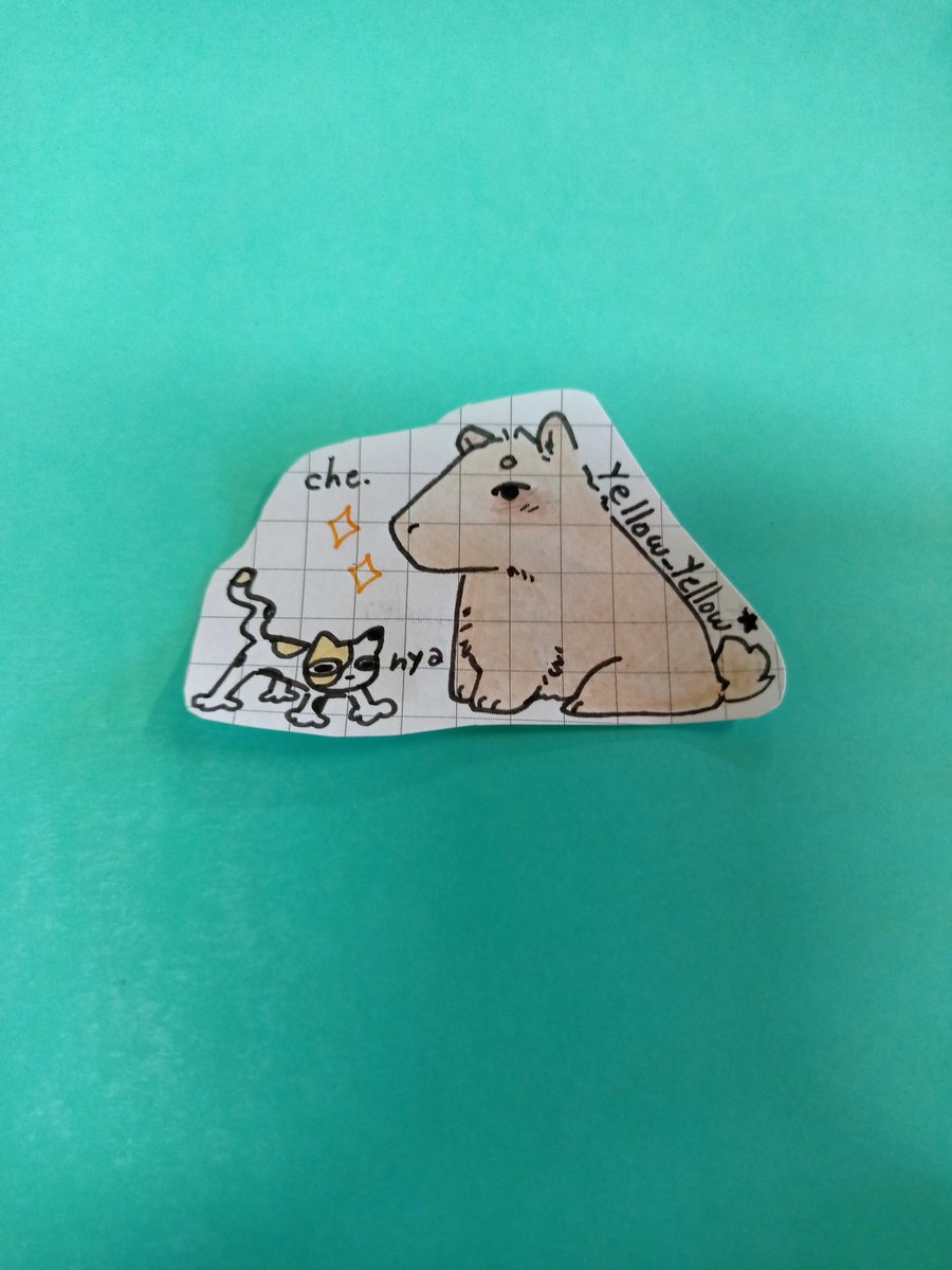 Hoy me regalaron un capibara (carpincho para los panas 🇦🇷)

Artist: @YellowFarlander 💗