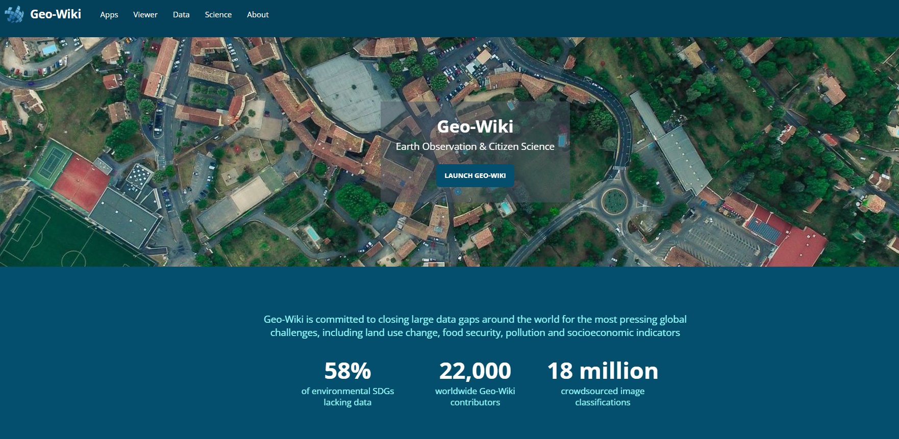 GeoWiki - A new Geo-Wiki #crowdsourcing campaign coming this April