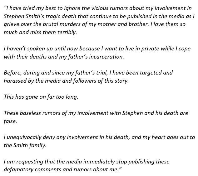 CrimeWithBobby's tweet photo. Buster Murdaugh has released a statement regarding Stephen Smith.
via @BrianEntin
#alexMudaugh #bustermurdaugh #MurdaughFamily #breakingnews https://t.co/nUdneQ1iaj