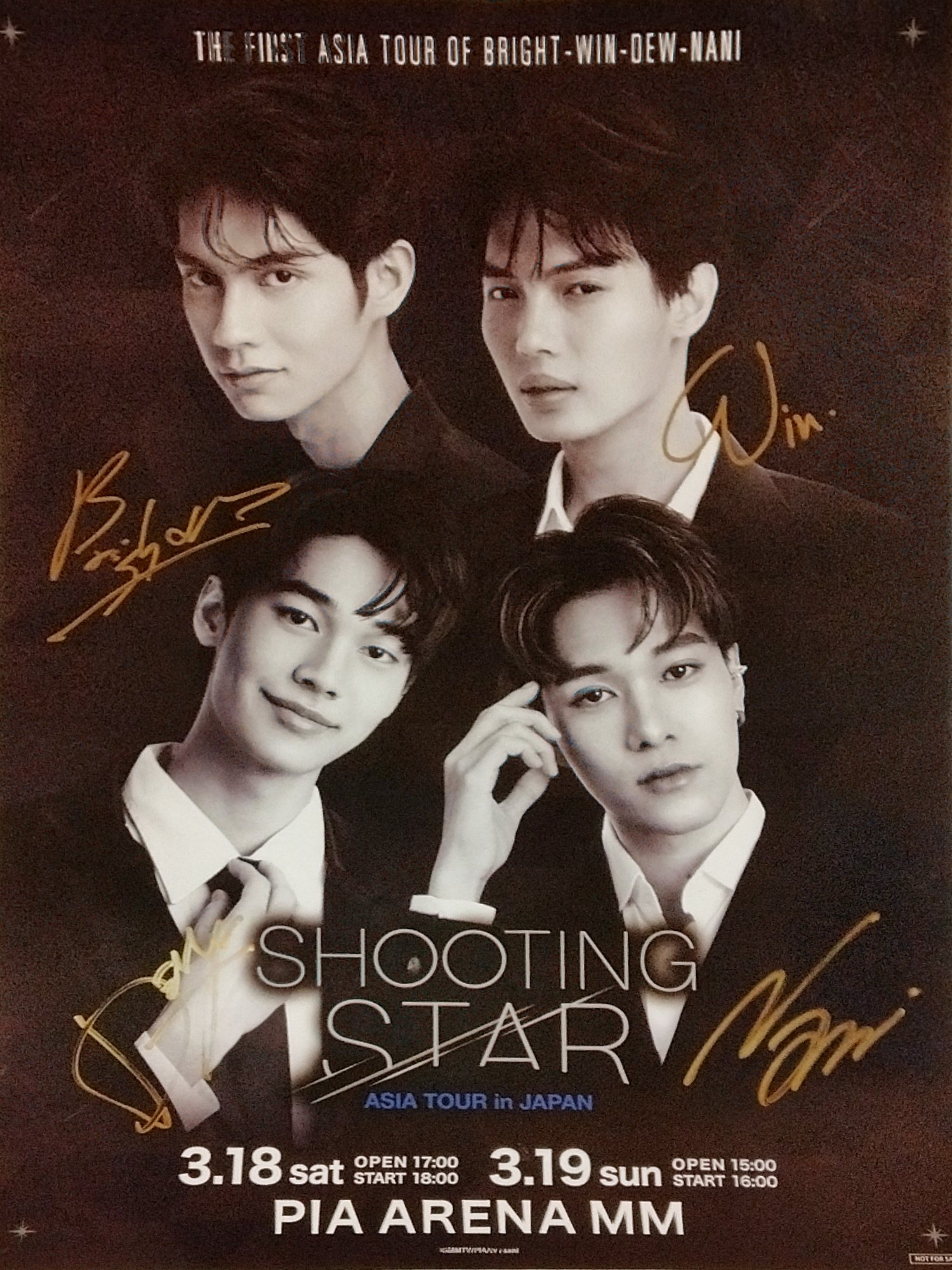 大幅値下げ】Shooting Star Concert 直筆サインポスター