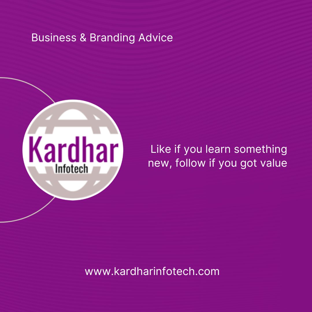 kardharinfotech's tweet photo. https://t.co/ghdjvHYono