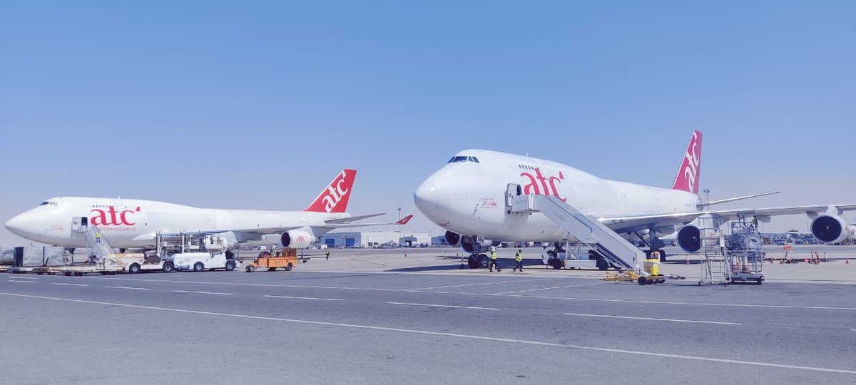 aerotranscargo's tweet photo. Reg: ER-BAG, ER-BAM
Aircraft: B747-4D7(BCF) , B747-412(BDSF)
MSN: 24459 , 24312
SHJ- Sharjah International Airport
Sharjah- UAE
#erbag #erbam #aerotranscargo #cargoairline #charterflights #b747
#aviation #shj #sharjah #uae #aircraft ✈ ✈ https://t.co/exEz94v4GE