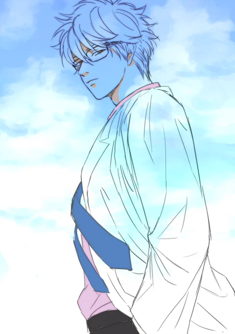 銀八先生あんま描いてなかった 