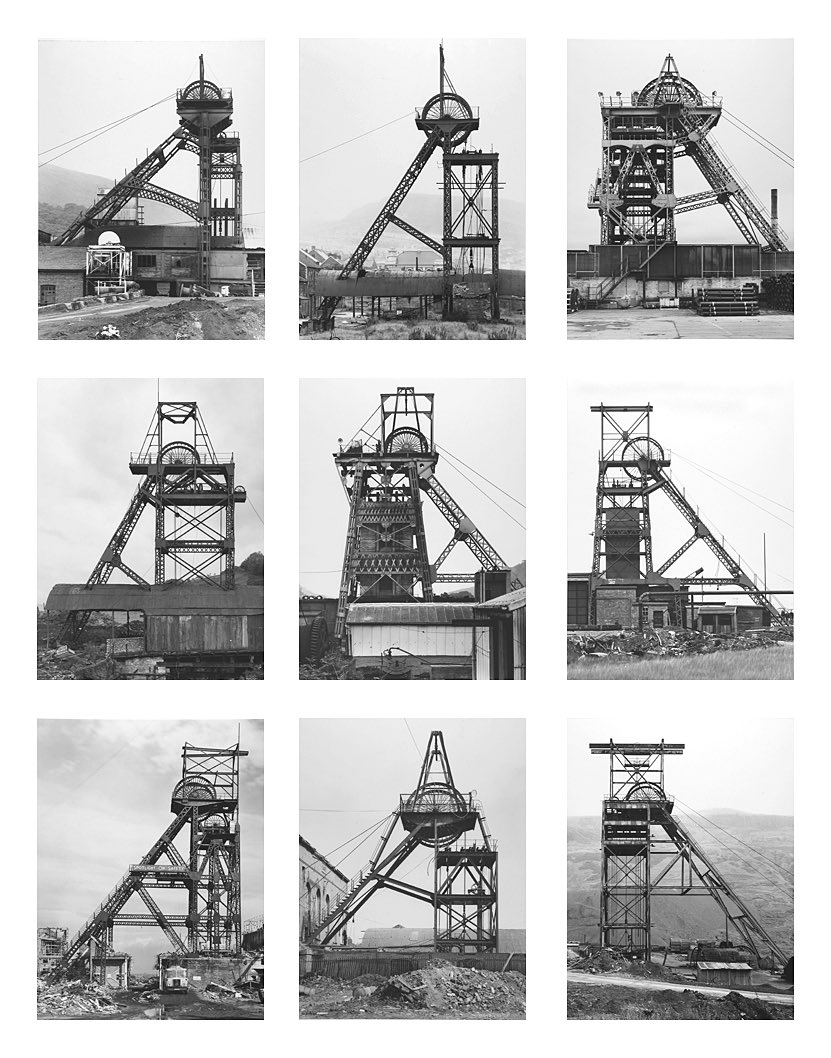 I visited the SFMOMA and discovered the works of Bernd and Hilla Becher. It's like a « where have you been all my life? » moment.