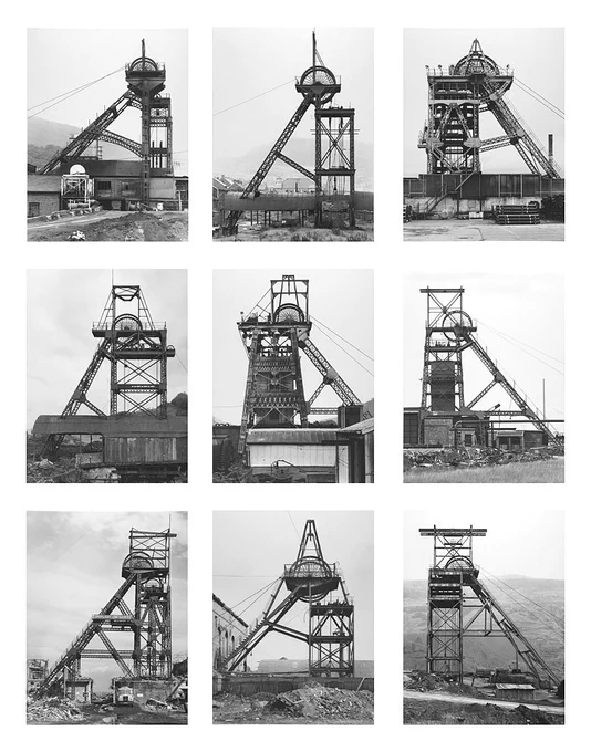 I visited the SFMOMA and discovered the works of Bernd and Hilla Becher. It's like a « where have you been all my life? » moment. 