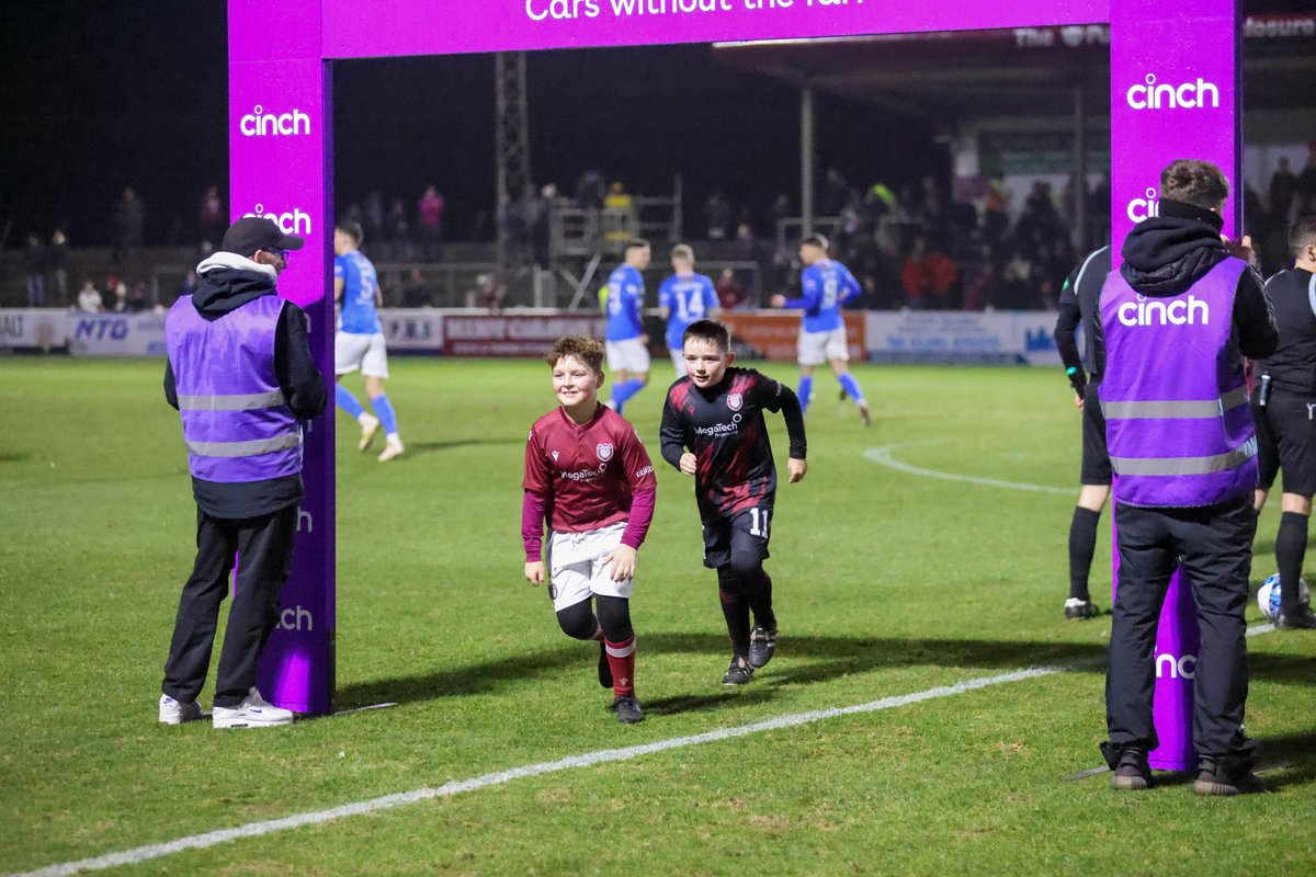 ArbroathFC's tweet photo. Arbroath vs Greenock Morton Mascots

We welcomed Louie York and Freddie Williams and their Families to Gayfield on Friday night as our match day mascots.

The two young lads ran out with the teams and even got on BBC Scotland!

We hope they enjoyed their evening! https://t.co/8Lij2v7QyC