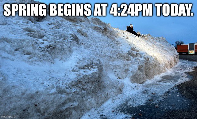 PauleenLe's tweet photo. Happy #FirstDayofSpring! ๐๐ก๏ธ๐ท๐ฅต#whatspring #mnwx #springtime https://t.co/xwJqzMQ2dW