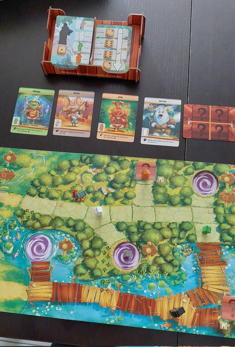 LucieBezio's tweet photo. 🍃☀️ Gros coup de cœur pour ce jeu au matériel splendide et immersif grâce au livre-plateau. De très belles aventures coopératives à vivre en famille! 🍁❄️ @Spacecowkids #boardgame #boardgames #j2s #jeuxdesociete https://t.co/JVfiftsFOs