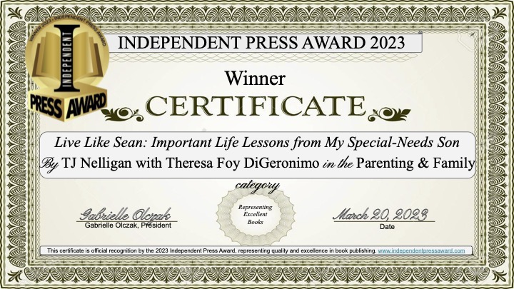 #MarchMadness makes me think of Sean. He loved winners, but loved underdogs more. Victories were so much sweeter. I feel the same way about the awards that continue to recognize #LiveLikeSean. Thanks <a href="/GabbyBookAwards/">NYC Big Book Award / Independent Press Award</a> for the Independent Press Award - Parenting &amp; Family. #2023IPA