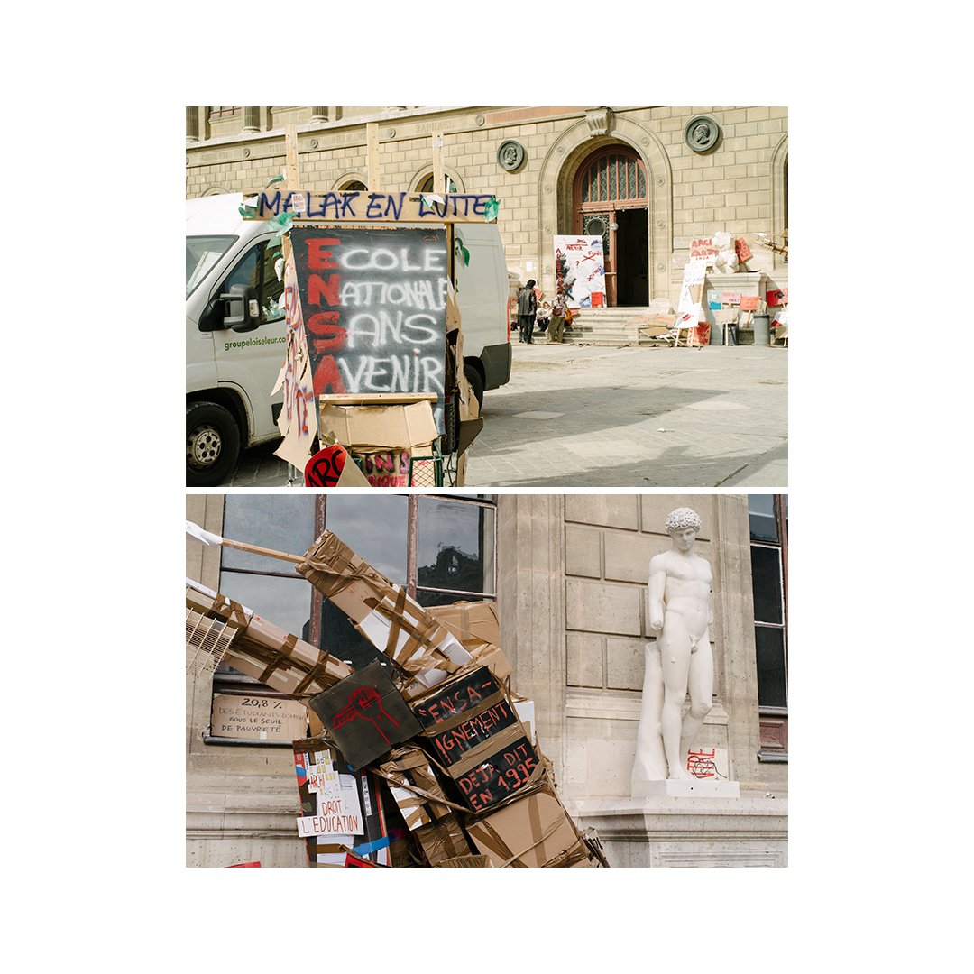 adrienthibault's tweet photo. [Reportage] En passant faire des images pour l'expo' CRUSH aux Beaux Arts de Paris.

Fragments de lutte des écoles d'architecture.

Paris, FR, 15/03/23.
#architecture #malaquais #ensba #ensaenlutte #Paris https://t.co/fBs7sMhkR2