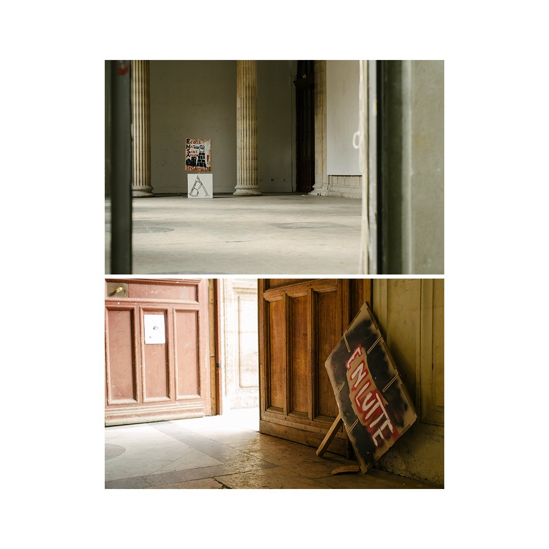 adrienthibault's tweet photo. [Reportage] En passant faire des images pour l'expo' CRUSH aux Beaux Arts de Paris.

Fragments de lutte des écoles d'architecture.

Paris, FR, 15/03/23.
#architecture #malaquais #ensba #ensaenlutte #Paris https://t.co/fBs7sMhkR2