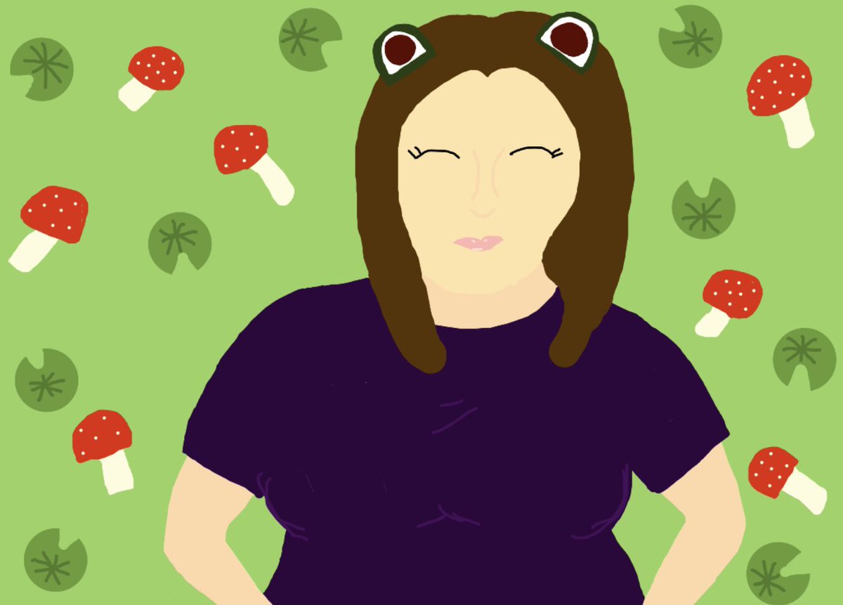 Royaluxxe's tweet photo. Made some “ART” on Sundays stream and had so much I also mad this frog after #Twitch #affiliate #Art #Smallstreamer #chubbystreamer #frog #twitchaffiliate #cottagecore #tacky #yourmom https://t.co/4Fg0c5Q2od