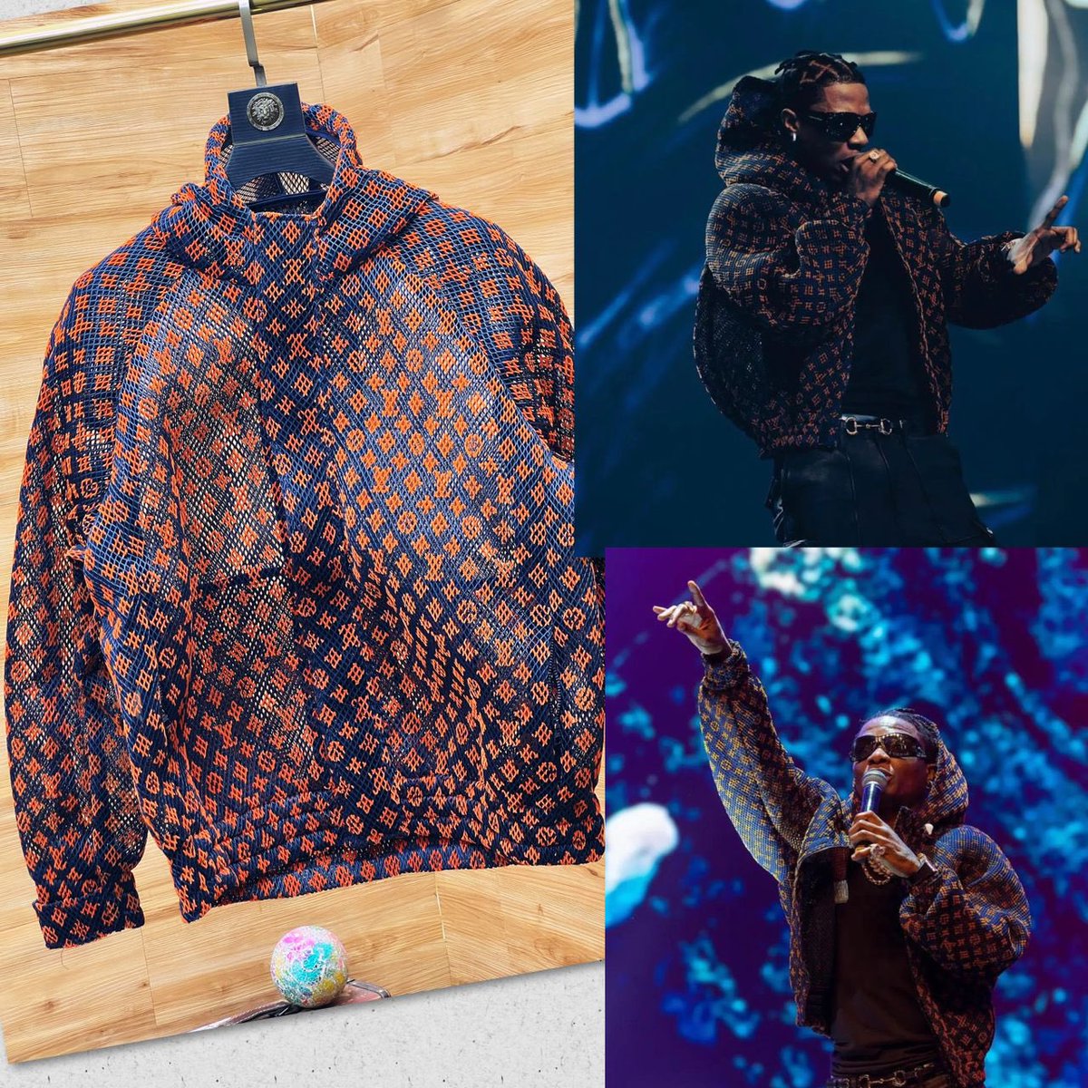 ÅŸ0MĮDĒ on X: L0UlS VUITTON GRADIENT MONOGRAM MESH BLOUSON . PRICE : N80K  .   / X