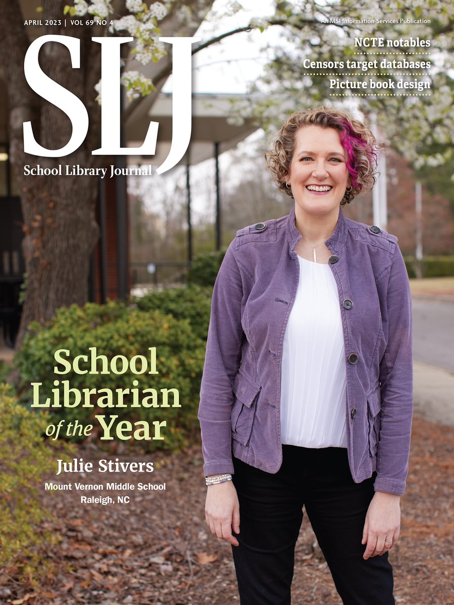 sljournal's tweet photo. Julie Stivers @BespokeLib Named 2023 School Librarian of the Year https://t.co/U2hi171Wb5 @Scholastic #schoollibrarians #SchoolLibOTY https://t.co/dtO4D8Xl4z