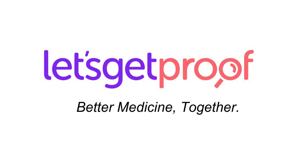 letsgetproof's tweet photo. Collavidence is now LetsGetProof!
New name, renewed vision - Better Medicine, Together. #LetsGetProof #BetterMedicineTogether https://t.co/OZQ6KexpYU https://t.co/URhzI3bqac