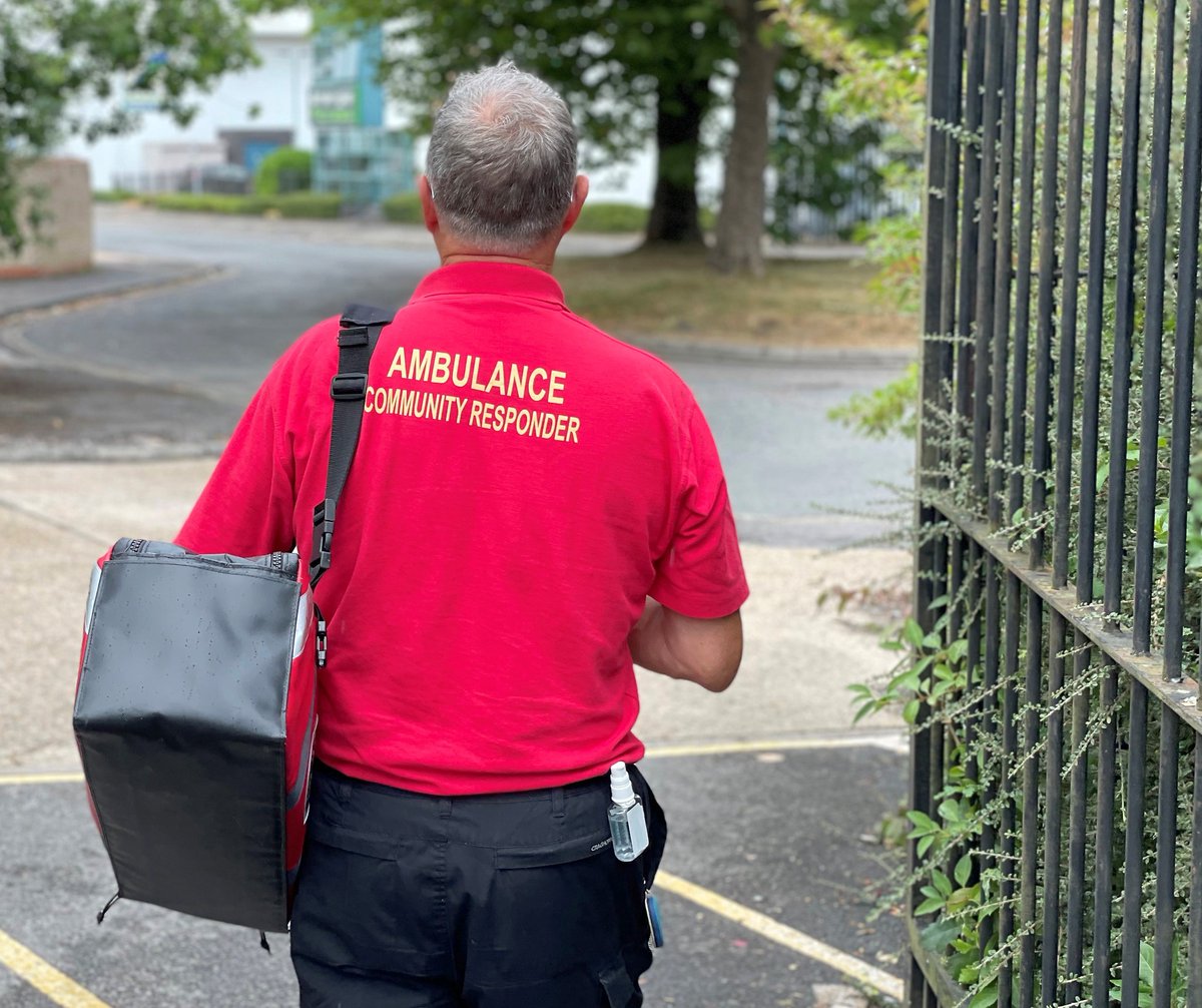 Interested in volunteering?  Why not consider becoming a life-saver and joining our team of community first responders.  We're currently looking for people interested in joining schemes in Surrey.  Visit our recruitment site for more details. 

bit.ly/3Z50Ixo